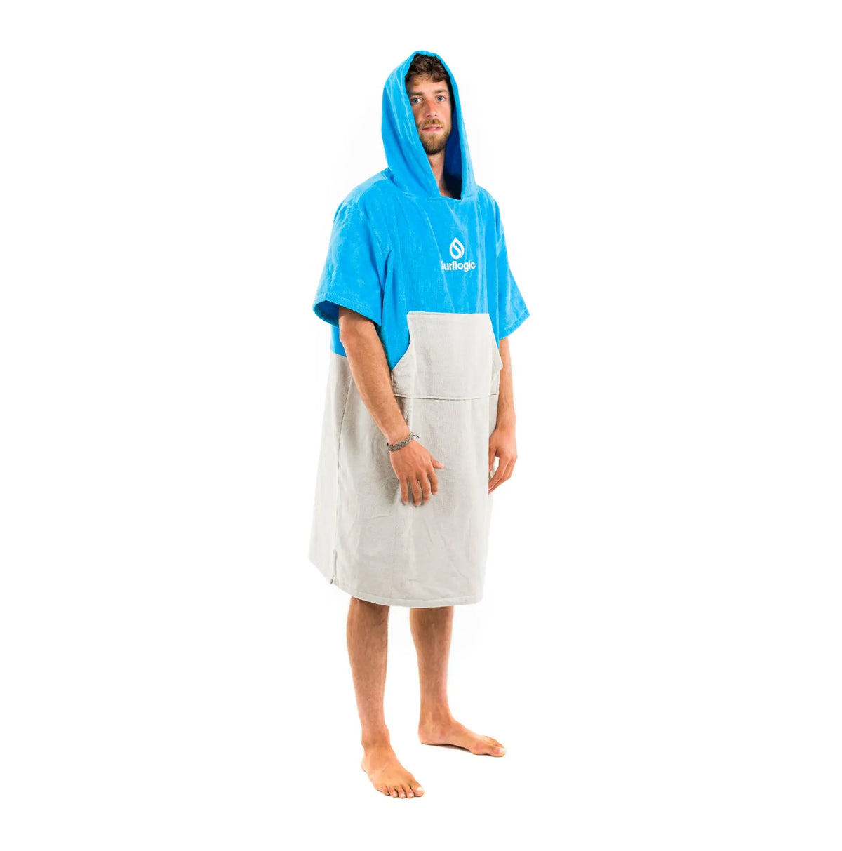 SURFLOGIC PONCHO CYAN/GRAY