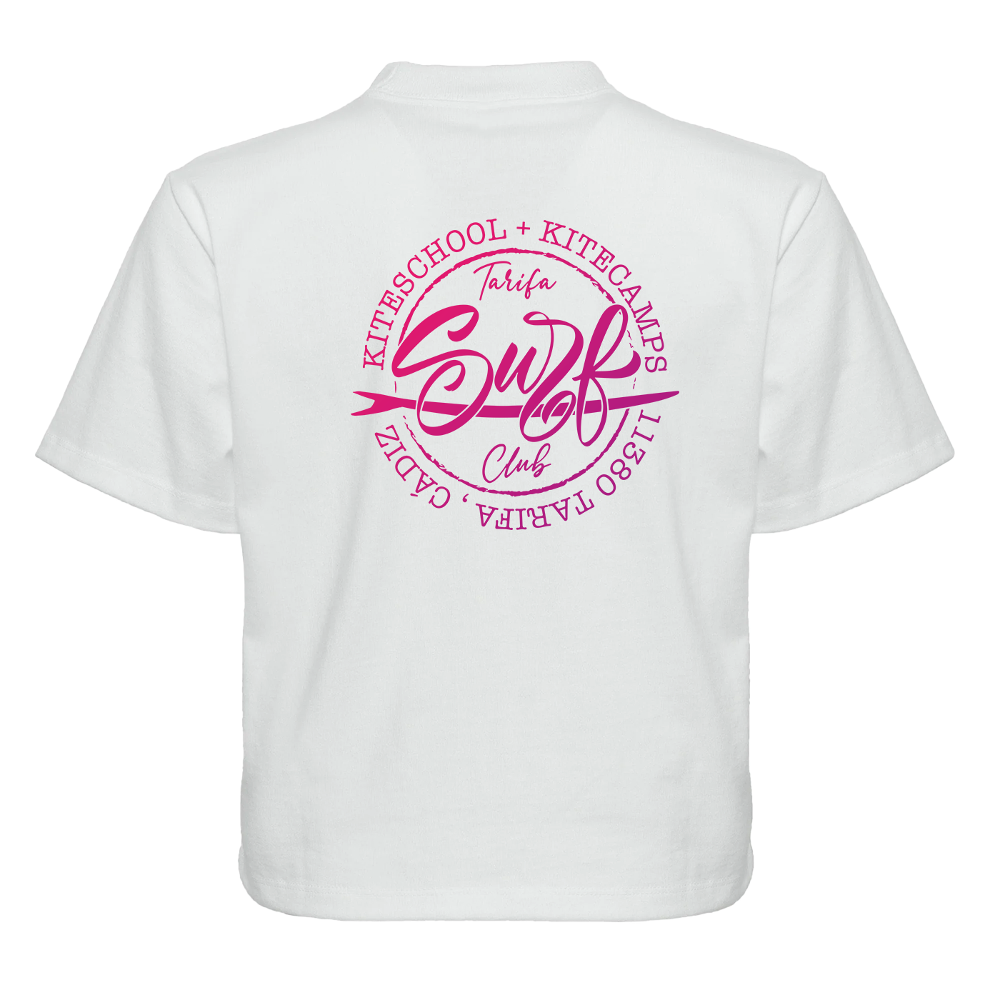 TSC CROPTOP WHITE & MAGENTA WOMEN