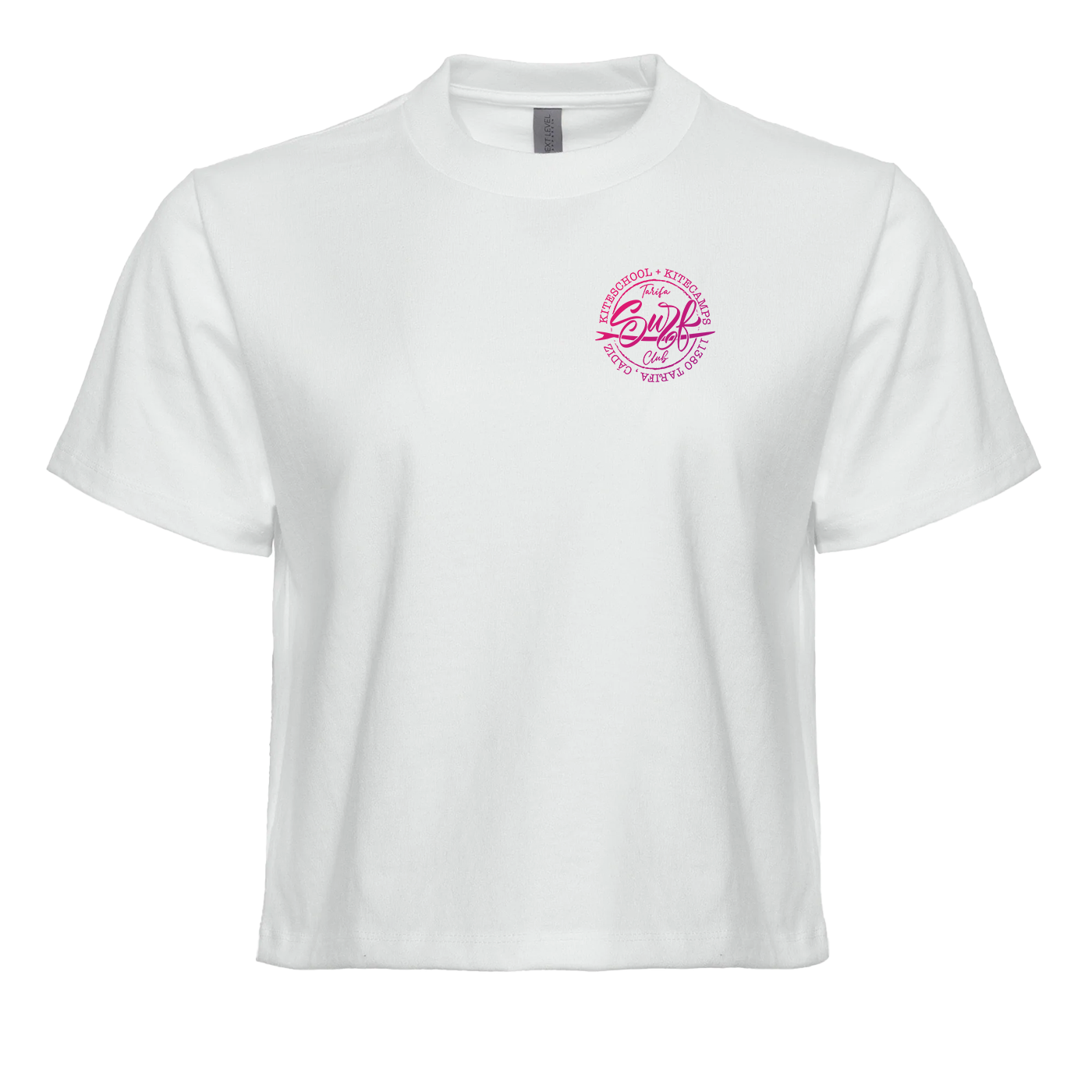 TSC CROPTOP WHITE & MAGENTA WOMEN
