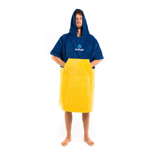 SURFLOGIC PONCHO NAVY/YELLOW