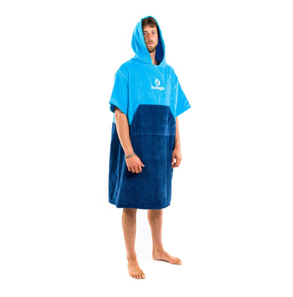 SURFLOGIC PONCHO CYAN/NAVY