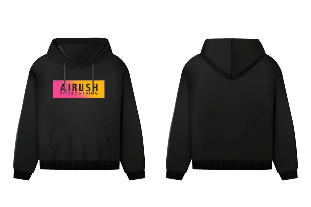 AIRUSH HOODIE PINK/YELLOW LOGO