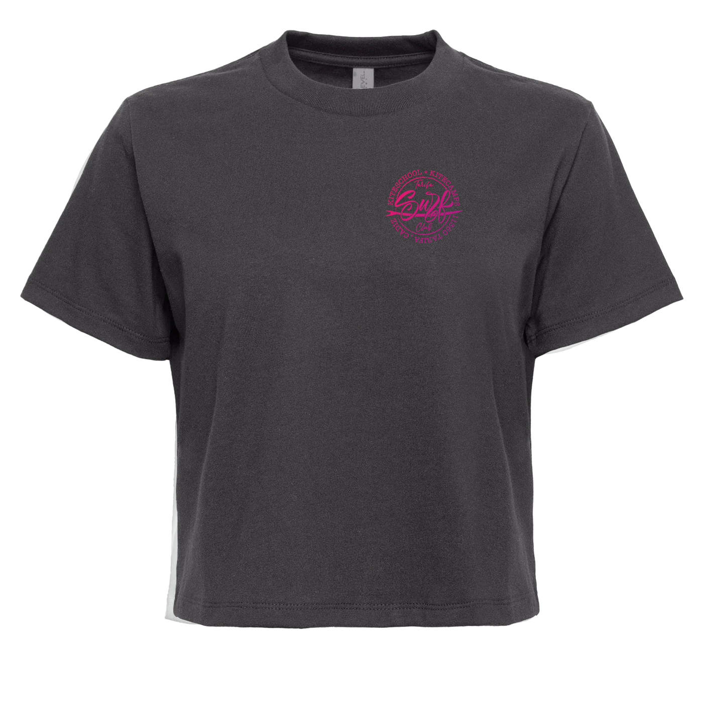 TSC CROPTOP BLACK & MAGENTA WOMEN