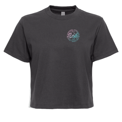 TSC CROPTOP BLACK & UNICORN WOMEN