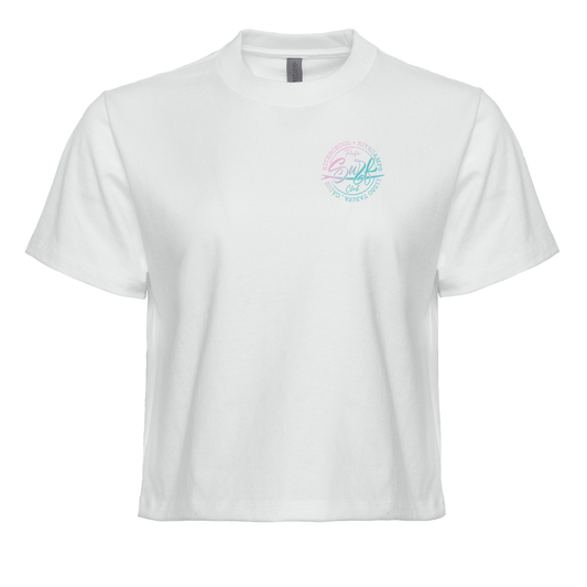 TSC CROPTOP WHITE & UNICORN WOMEN