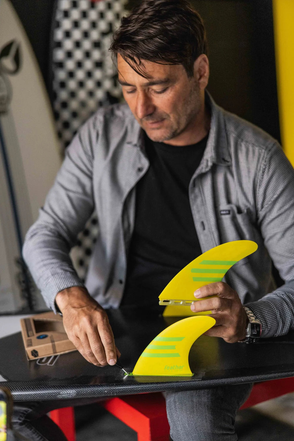 FEATHER FINS ULTRALIGHT EPOXY HC YELLOW (FUTURE)
