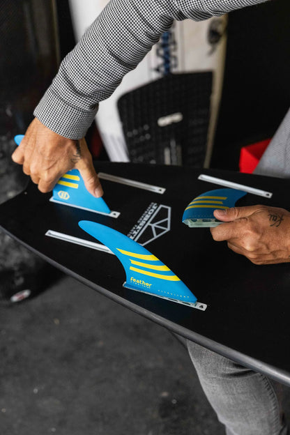 FEATHER FINS ULTRALIGHT EPOXY HC BLUE/YELLOW (FUTURE)