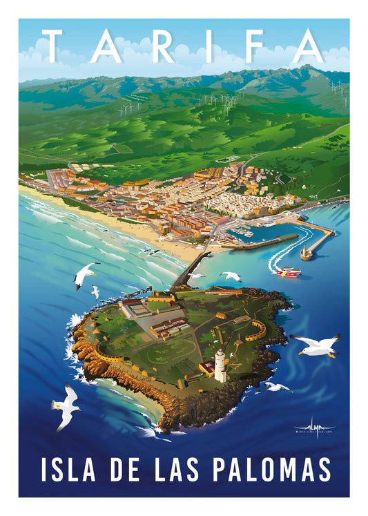 JOSE ALMA VISUAL ARTS POSTER ISLA DE LAS PALOMAS