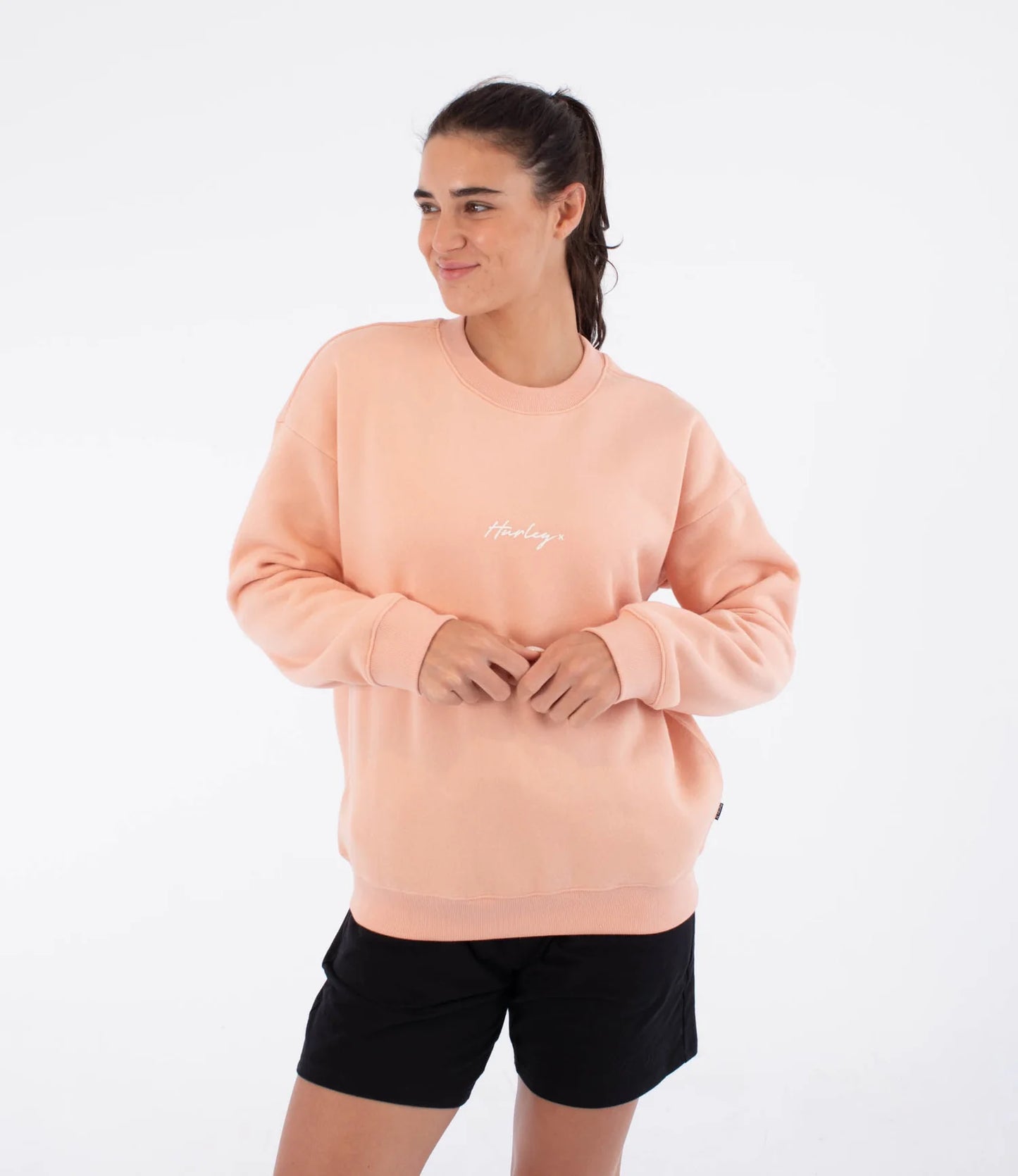 HURLEY CREW SCRIPT SWEATSHIRT